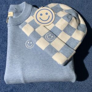 Happily Grey Matching Beanie & Crewneck NWT
